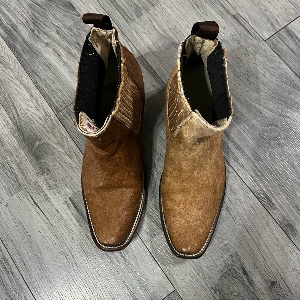 Brown Hair On ankle boots - Picture 7 of 11